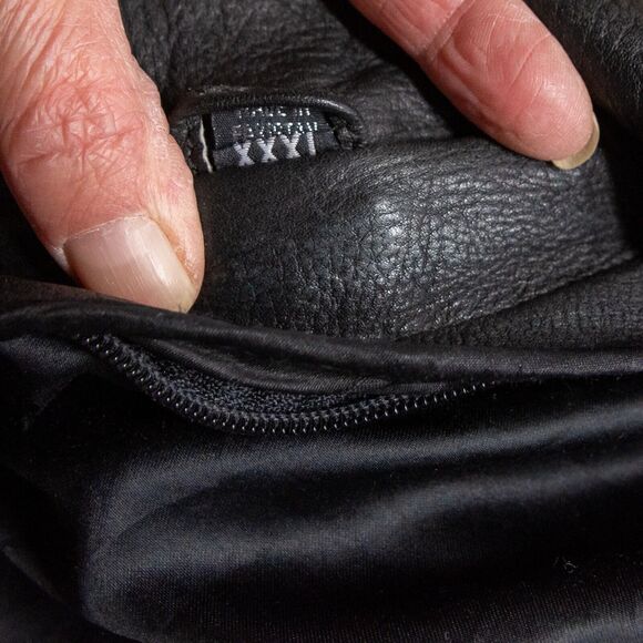 Women's Unbranded XL Black Leather Coat Biker Jacket Riding Motorcycle - Picture 11 of 12